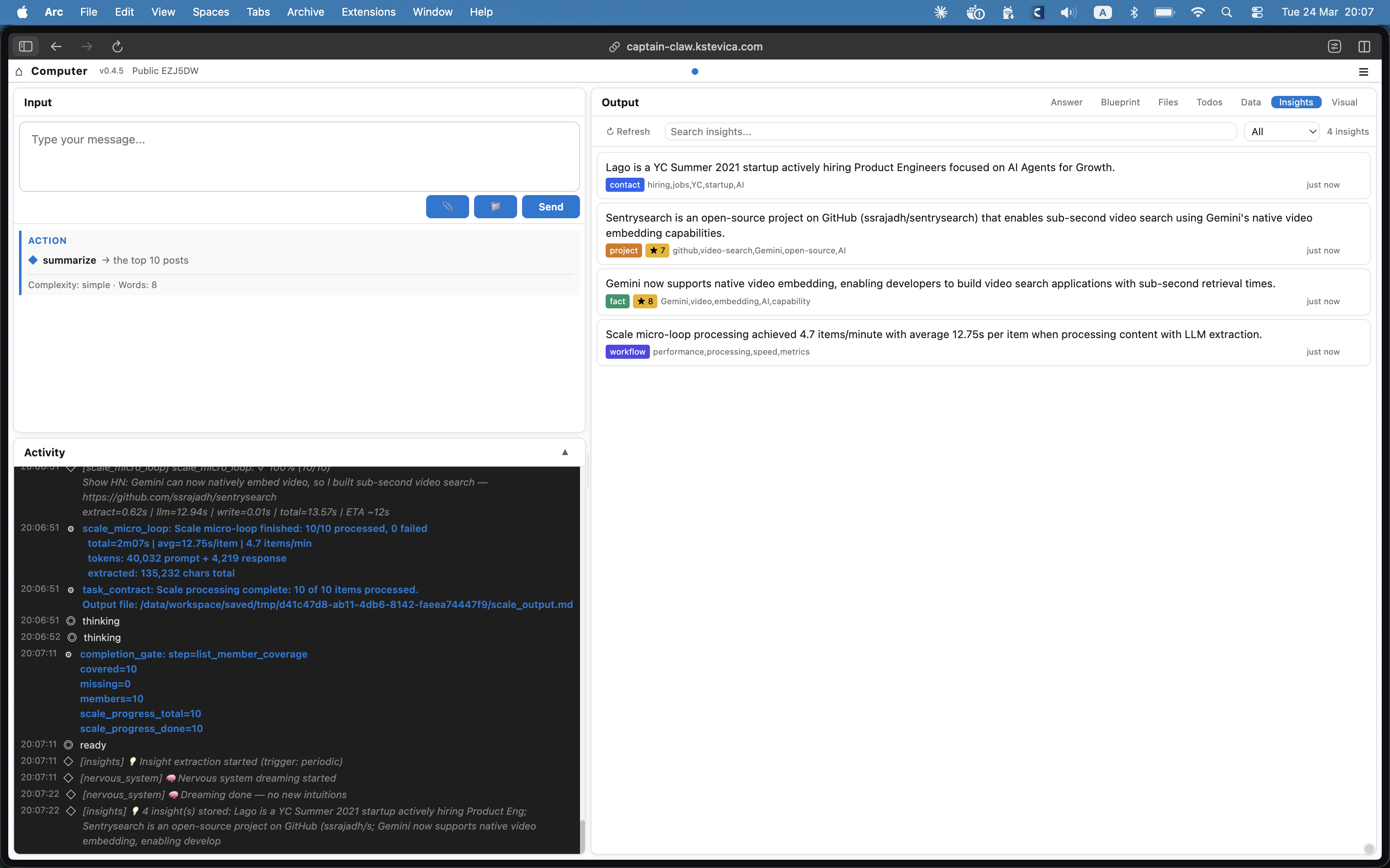 Insights auto-extracted from conversations